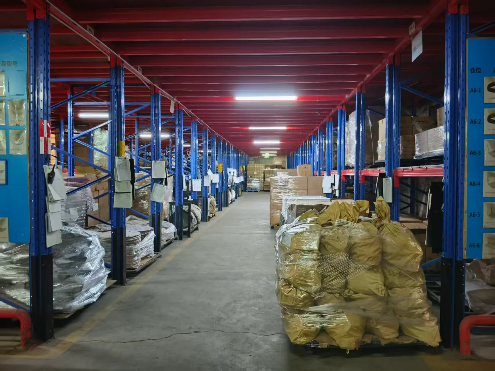 Warehouse storage for bulk salon chair orders